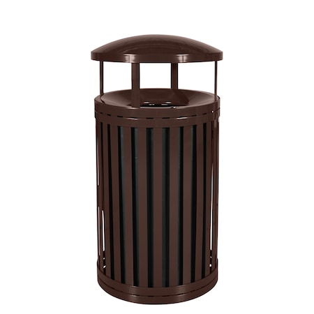 Ex-Cell Kaiser 45-Gal. Receptacle W/ Canopy - Coffee Gloss SCTP-40 D ND COF